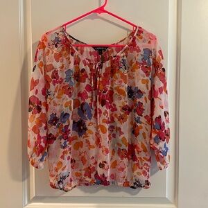 Express Sheer Floral Blouse (Women’s S)